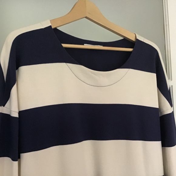 French fleece nautical stripe dress - Picture 2 of 2